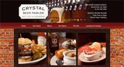 Desktop Screenshot of crystalbeerparlor.com